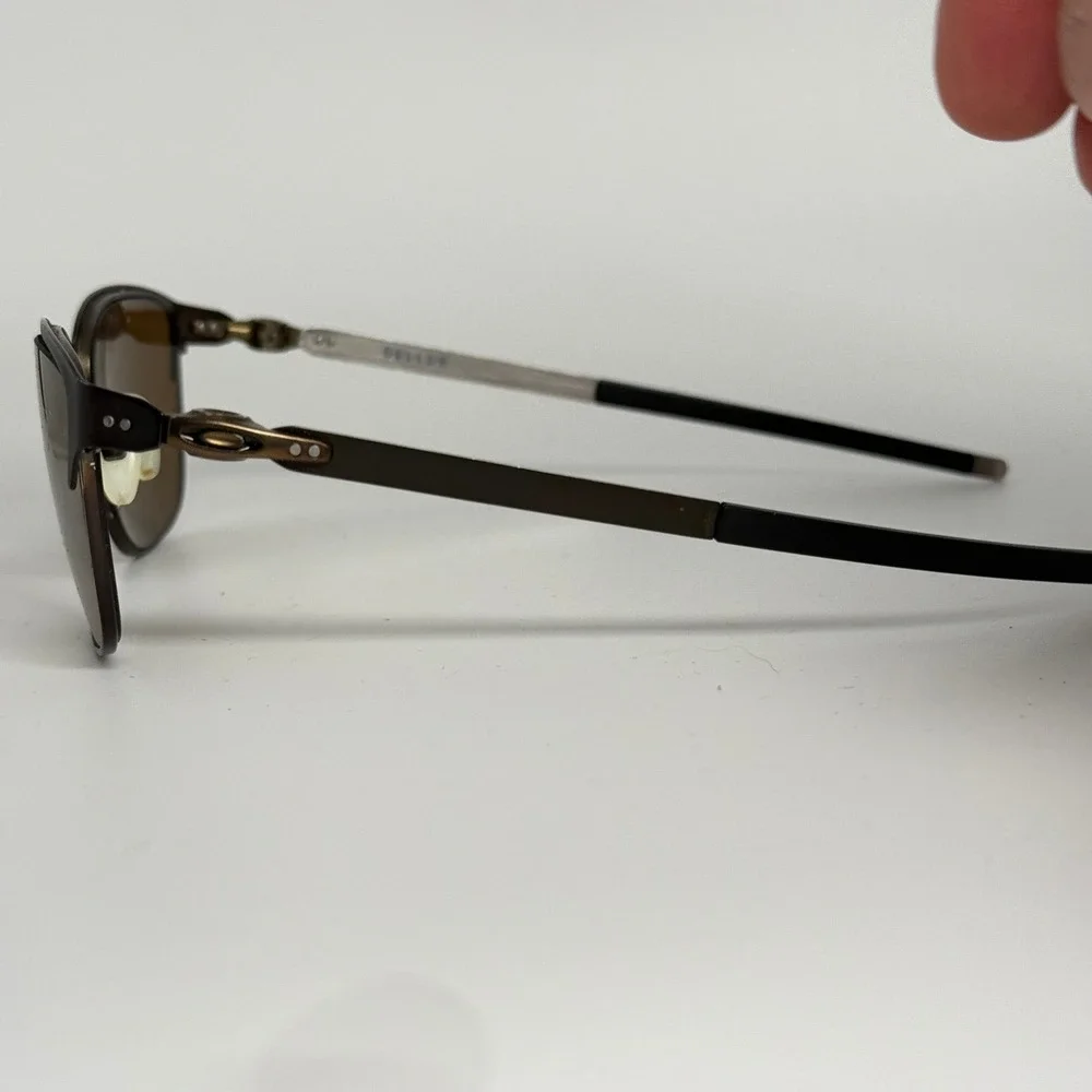 Oakley Seller OX3248-0254 Powder Pewter Square Sunglasses Mens 54mm‎ Brown Lens